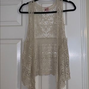 Lace summer vest